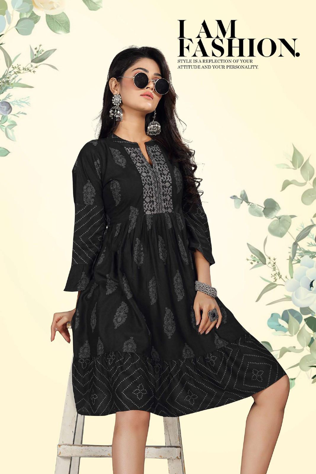 Beauty Queen Vihana 1 New Fancy Wear Shorty Rayon Printed Kurti Collection